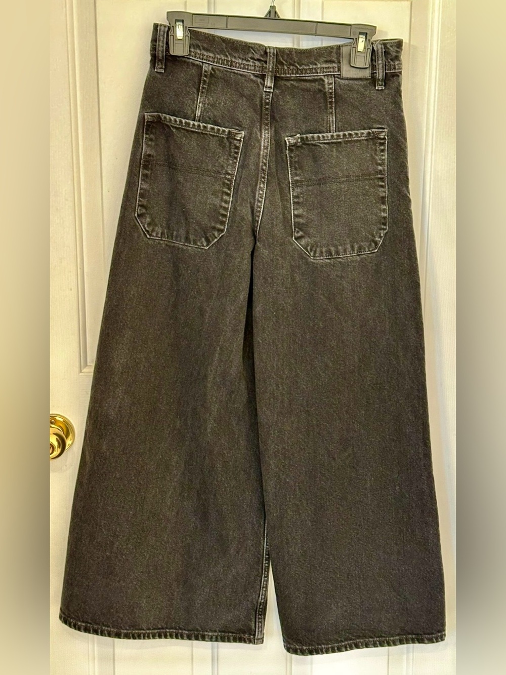 Free People! Black/Wide-Leg/Denim Jeans